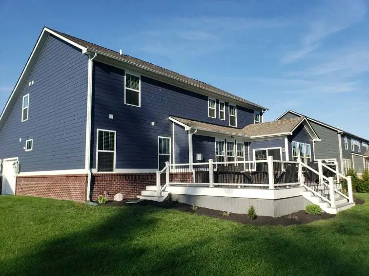 House with Fresh Mulch