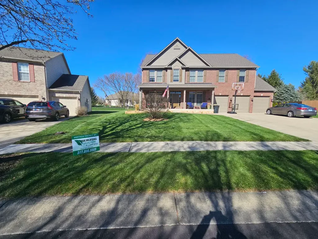 Lawn Leveling Front Yard in Avon Indiana