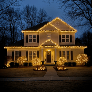 Christmas Light Installation Services from Herzog Lawn Care & Landscaping in Danville & beyond